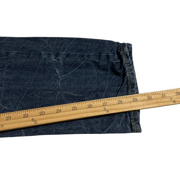 Levis 502 Jeans Youth Size 16 Big Boys Regular Fit Tapered Blue Denim Distressed - Picture 13 of 13